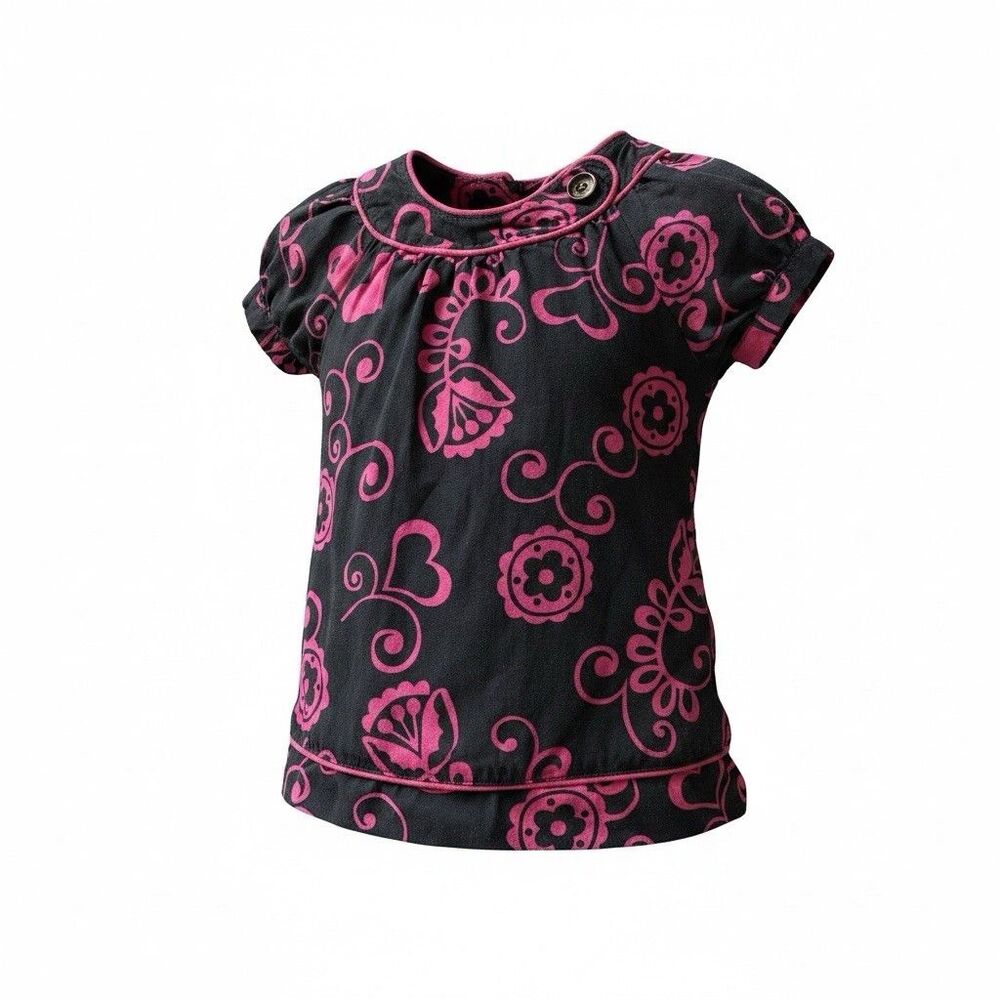 VGC Maggie & Zoe Navy and Pink Short sleeve Dress 2T